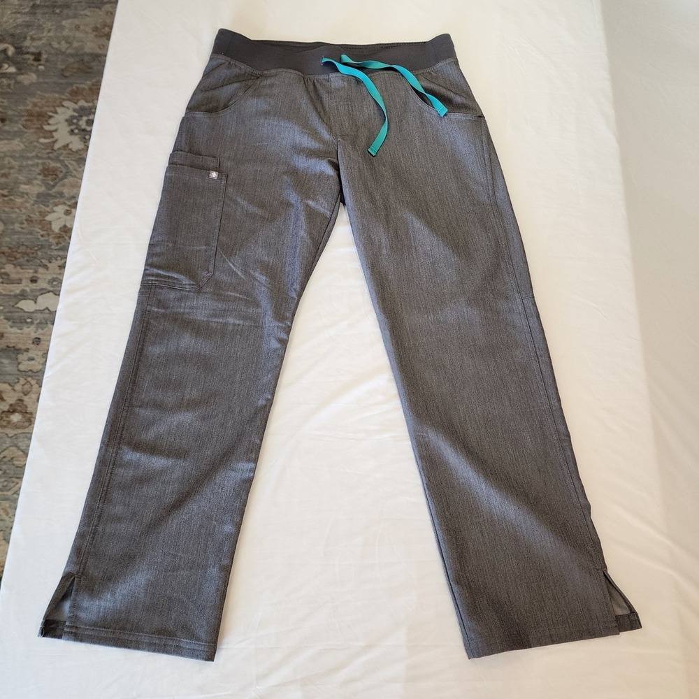 Figs Gray Scrub Pants Womens M Technical Collection